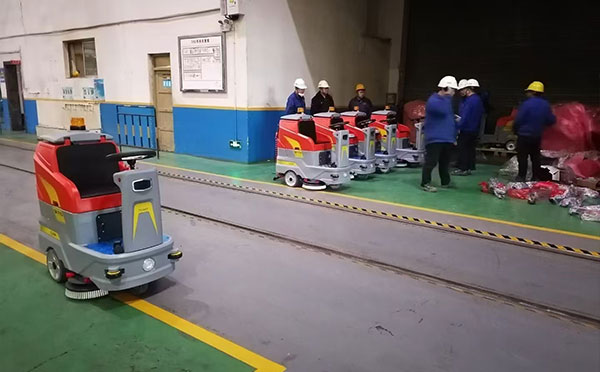 宕昌扫地机交机展示现场